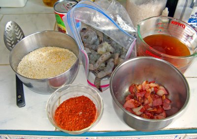 Spicy Shrimp with Grits