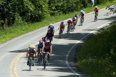 Racing down Wheaton Hill