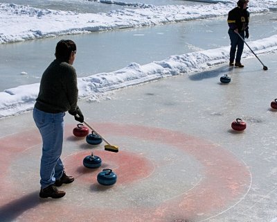 curling on the canal