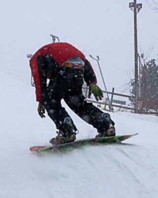 snow board butt