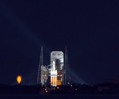 Night shot before launch