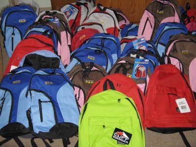 The Goal Surpassed - 104 Backpacks Filled with School Supplies