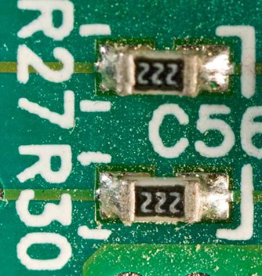Section of a Printed Circuit Board