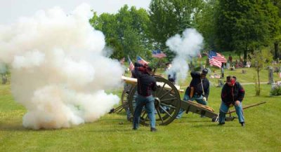 Canon Firing