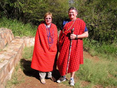 Us in our Masai Garb