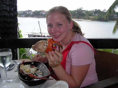 Steph with Crab Claw