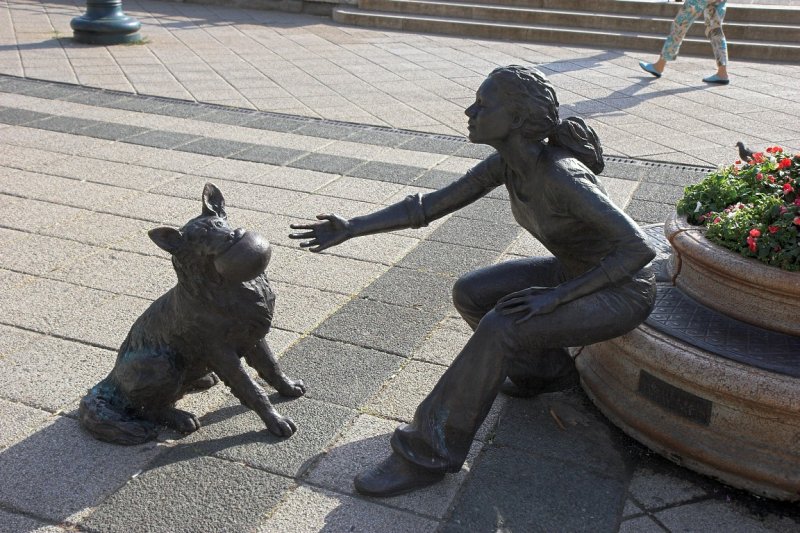 Girl with a Dog