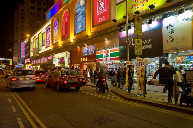 Portland Street at Night