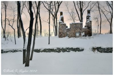 Winter Sunset Along Sawmill