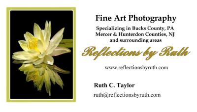 Photography card REFLECTIONS by RUTH  215-534-0534
