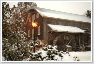 Snowy Night at Peddlers Mill