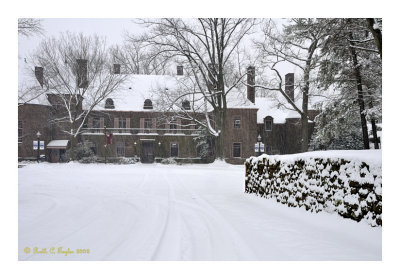 Morning Snowfall at Tyler Mansion