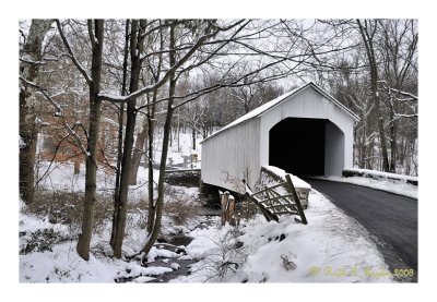 Winter Along Loux Covered Bridge