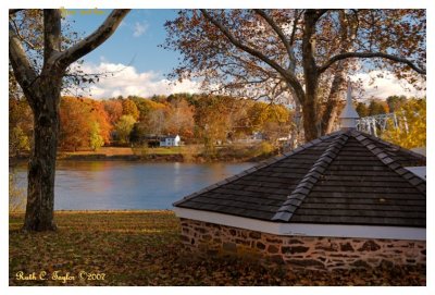 Autumn from Mckonkey's Ferry Inn Overlooking Delaware River, NJ