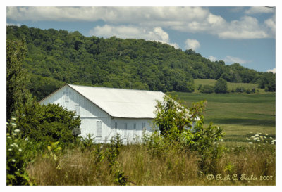 White Barn at 55mph