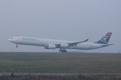South African Airbus A340-600 ZS-SNB
