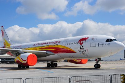Air China Airbus A330-200 B-6075 Olympic Flame