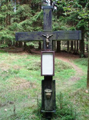 Crucifix in the forest