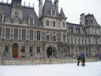 Ice Skating at Hotel de Ville