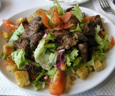 Salade de Foies de Volaille - chicken livers salad