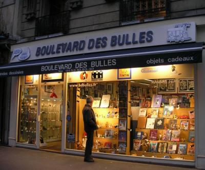 French comic book shop