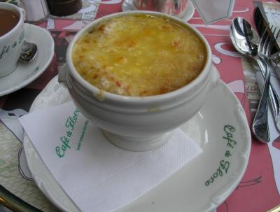 Flore's famous Soupe a l'Oignon Gratinee