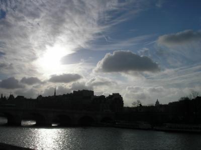 Blue skies over Ile de la Cite