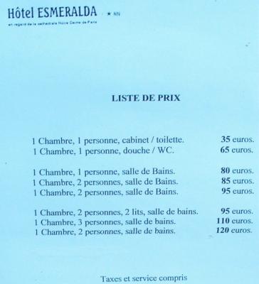 Hotel Esmeralda Prices