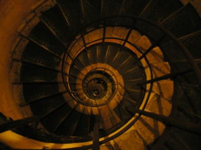 Spiral Staircase to the Top of the Arc de Triomphe