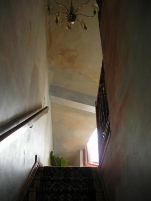 Steps leading up to attic room - Room 501