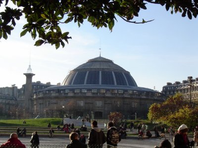 La Bourse du Commerce from Place Rene Cassin