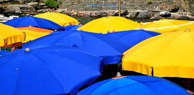 Cinque Terre umbrellas