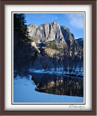 Upper Yosemite Fall Across Merced - 2