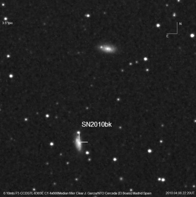 Supernovae SN2010bk in NG4433