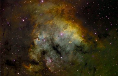 NGC-7822 [SII Ha OIII], HST palete