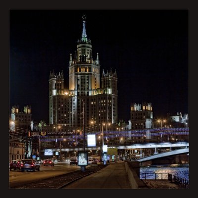 Moscow at night