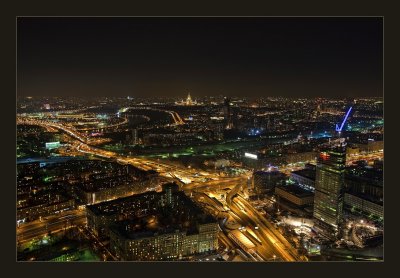 Moscow at night