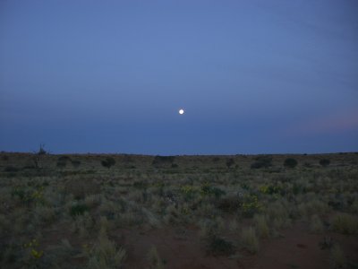 Moonrise at Eyre Creek