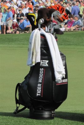 Tiger's Logo-less bag this year