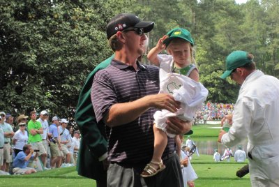 David Duval with his daughter