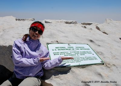 my prize photo in Mt. Whitney summit June2008