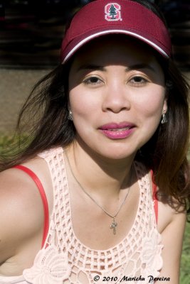 Sporting My Stanford Cap, May 2010