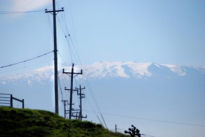 Mauna Kea and electric pole