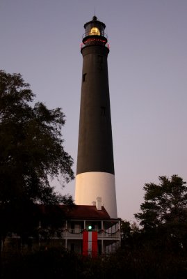 Pensacola Light at Dusk