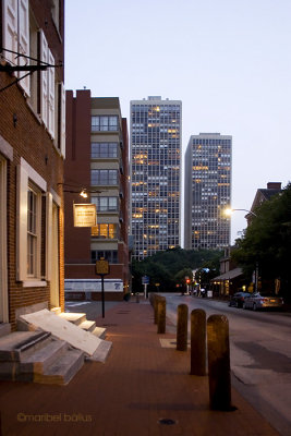 Philadelphia street by night