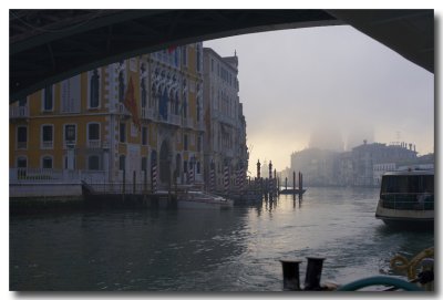 Foggy morning, Grand Canal 2, Venice