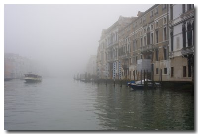 Foggy morning, Grand Canal 4, Venice