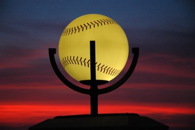 Baseball at Sunset