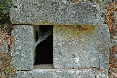 Tomb with Spider Web - Olympos