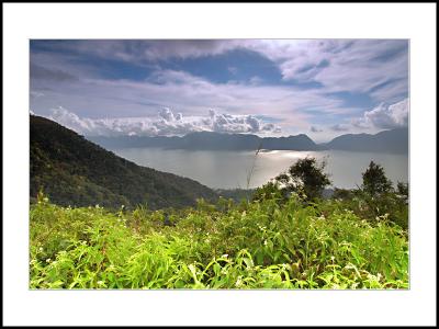 Panoramic View Of Maninjau Lake
